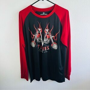 Solar Gear Long Sleeve Twin Cycles Graphic Tee Men’s Size L